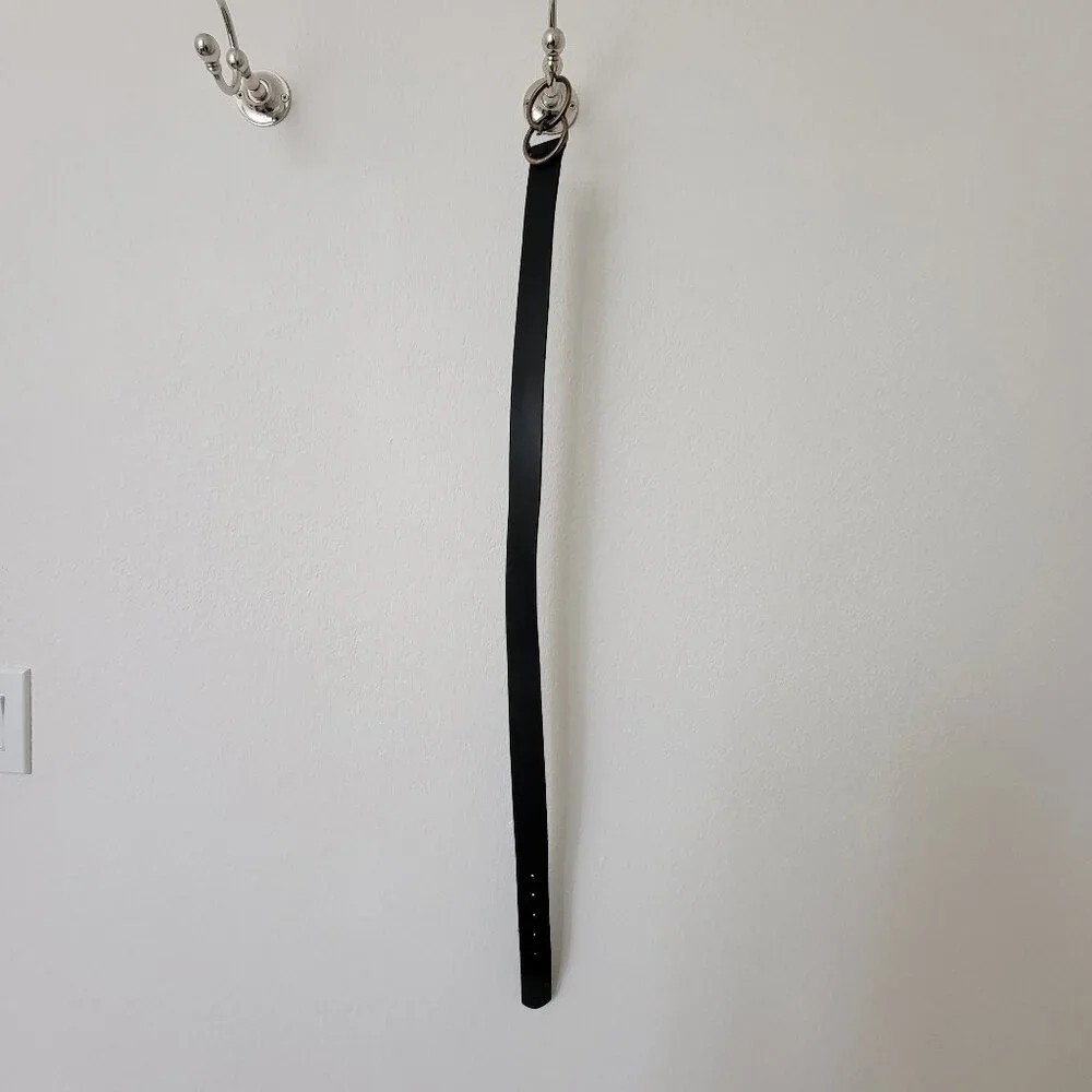 GAP Double Ring Leather Belt Black Small - Picture 5 of 5